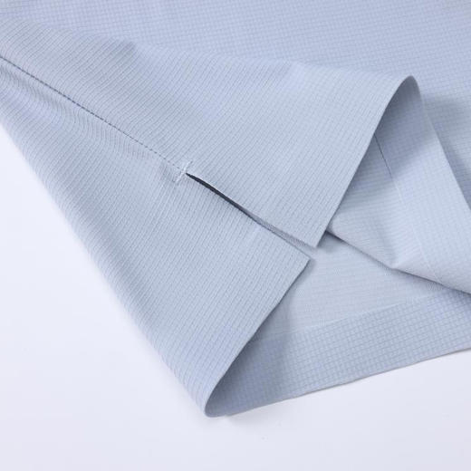 高奢极简无缝短袖韩领小方格吸湿透气冰感夏季翻领polo衫  HLS-WF83022# 商品图6