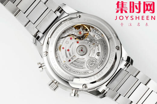 扛鼎新作一IWC万国表 AZ葡萄牙系列计时腕表 透底葡计钢带款 男士腕表 绿海王 商品图8