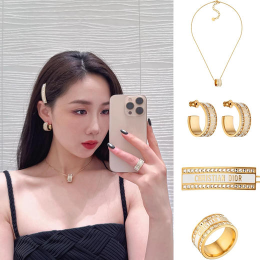 迪家高端珐琅耳环耳钉 商品图5