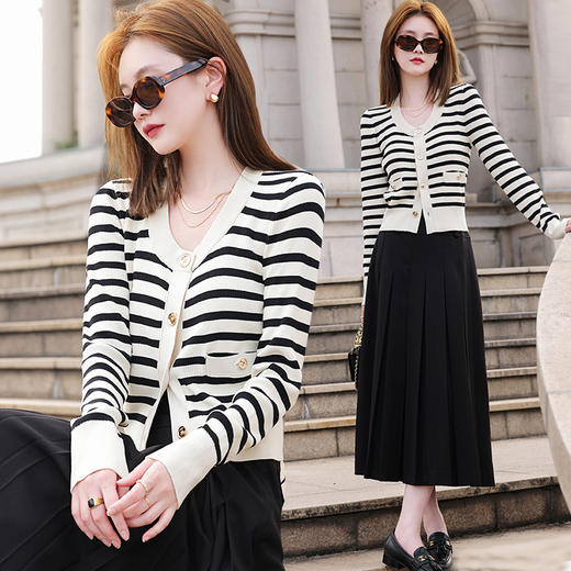 FEIMI春季小香风针织开衫H2436 商品图5