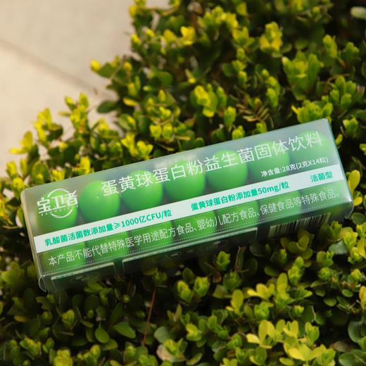 【宝卫者蛋黄球蛋白益生菌固体饮料（活菌型） 1000亿活菌  10种益生菌】 商品图3