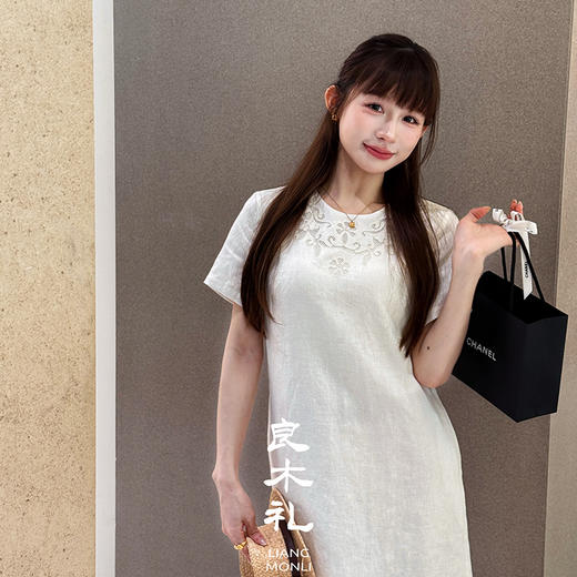 【预售7天】良木礼亚麻连衣裙（55332） 商品图3