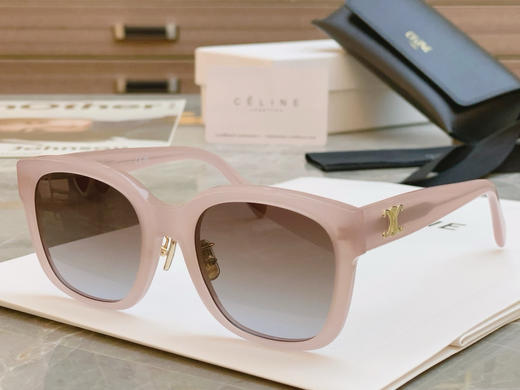 新款 CELINE赛琳 TRIOMPHE 05镜腿logo标识 板材镜架 方形 太阳眼镜 女款（AN） 商品图3