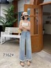 ｛牛仔裤2025｝7162复古吊坠工艺直筒牛仔裤-喜出 商品缩略图2
