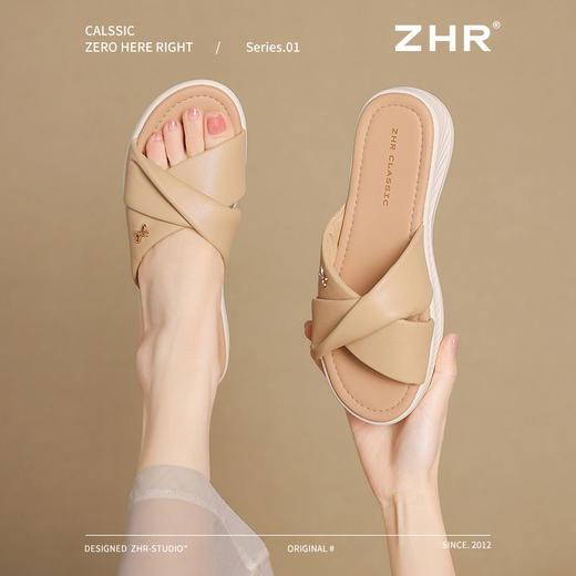 ZHR则则厚底拖鞋女2025新款夏外穿凉拖软底休闲凉拖鞋一脚蹬女鞋 商品图7