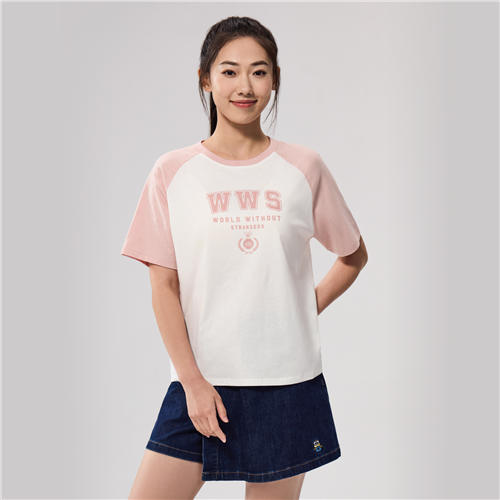 佐丹奴女装25年新款纯棉针织T恤衫05395214 商品图2