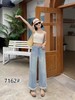 ｛牛仔裤2025｝7162复古吊坠工艺直筒牛仔裤-喜出 商品缩略图1