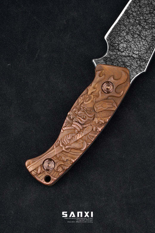 三希堂  现代刀系列  冰裂小直  未开刃 商品图7