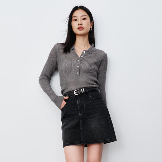 【精致原牛半裙】SPS梨形苹果形友好牛仔半裙simplepiecesS42K001 商品图1