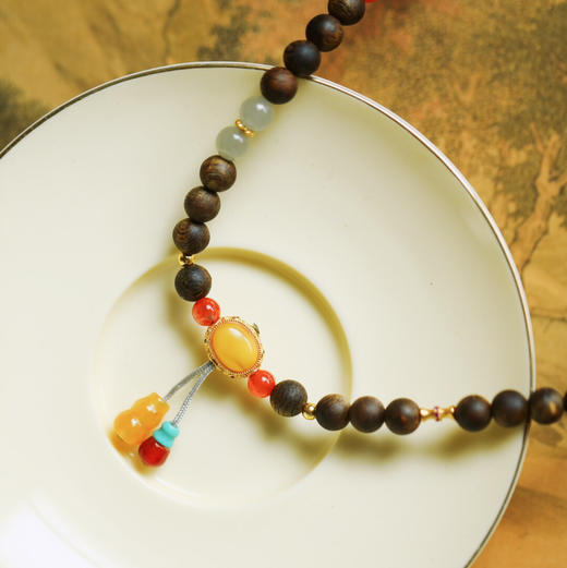 【青山特惠】6mm 42颗 绿棋楠【洛笙】沉香手链   c32 商品图2