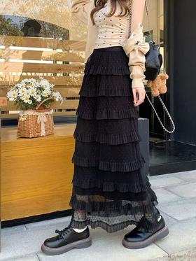 半裙系-6812芭蕾风波点仙女半身裙-喜出