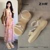 ZHR则则水钻条带厚底凉鞋女2025夏季新款轻便爆款ins女鞋优雅宽脚 商品缩略图1