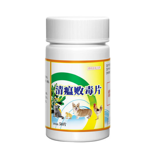 【积分兑换】华畜兽用清瘟败毒片鸡鸭鹅鸽子鸟感冒清热解毒发烧禽咳嗽鸡药片剂 商品图5