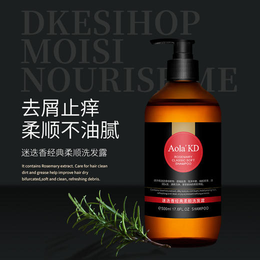 迷迭香洗发露草本提取洗头水天竺葵沐浴露清爽控油去屑柔顺洗发水 商品图0