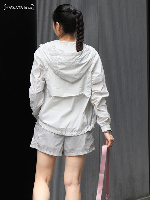 哈瓦塔新款LULU轻盈梭织防晒瑜伽外套H350122 商品图2