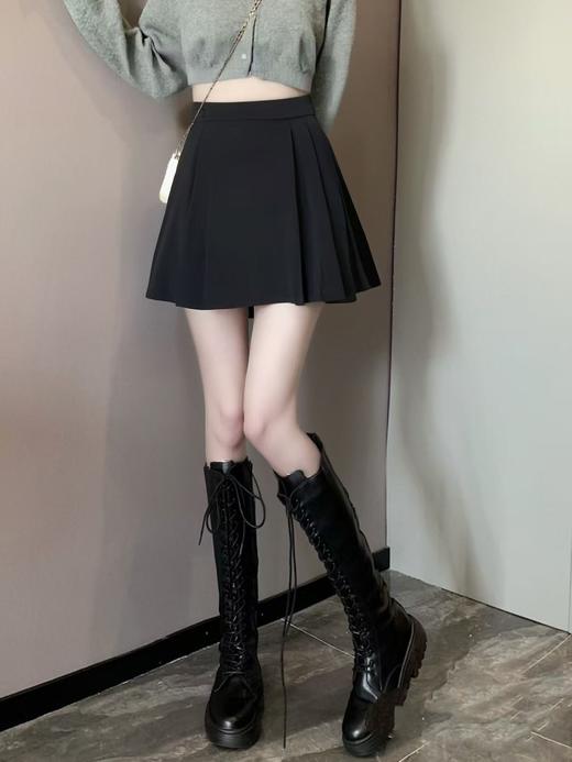 清仓-盘扣防走光百褶裙裤-喜出 商品图0