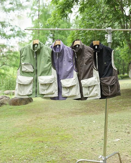 山系户外机能风立体口袋男女情侣款户外登山徒步工装马甲 商品图0