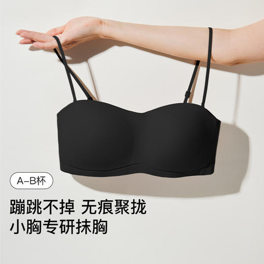 【ubras隐形无痕可拆肩带半杯抹胸A-B杯】 专为A-B杯研发，蹦跳不掉，无痕聚拢  ✅可拆卸肩带半杯抹胸，满足夏日露肩穿搭  ✅随型裁及无痕设计，穿衣无痕隐形更百搭 商品图1