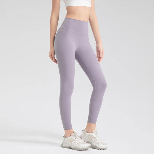 跃牌【欲动春风】系列 细纱女夏瑜伽裤轻薄透气紧身裸感高腰提臀跑步健身九分运动裤32390 商品图0