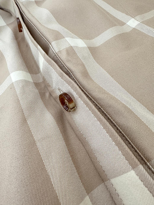 现货 THS-无 B家 格纹棉质嘎巴甸衬衫式连衣裙 BL2475 商品图8