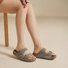 千百度魔术贴勃肯鞋女款厚底复古露趾外穿沙滩凉拖鞋A25301302 商品缩略图1