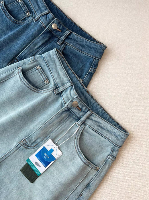 锡现【不退不换】3637 天花板 三醋酸莫代尔 腰窄版阔腿牛仔裤 商品图5