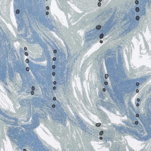 T3975夏季高级感新款男士韩版撞色水波纹设计短袖T恤宽松时尚圆领上衣 商品图3