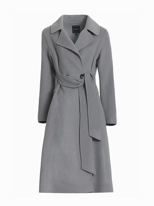 LIZZY 秋冬英伦风双面羊毛西装领双排扣收腰款大衣外套6415 商品图4