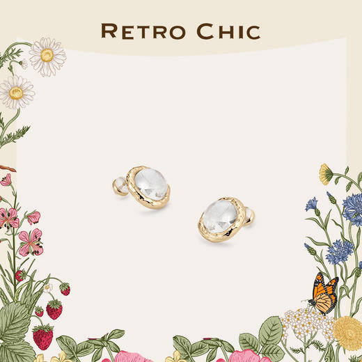 【江一燕&刘芳菲同款】Garden of Eden 伊甸园系列｜弗洛拉水晶耳钉 商品图3