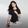 【周末秒杀】熙世界不规则正肩短袖T恤女夏季2025新款设计感收腰修身圆领上衣 商品缩略图3