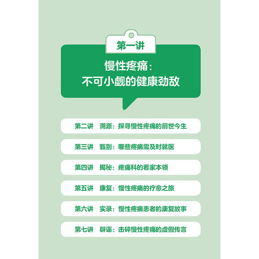 听医生说慢性疼痛 刘刚 冯泽国 主编 通过真实患者案例分享 为读者提供全面 科学的慢性疼痛认知与应对指南 人民卫生出版社 商品图4