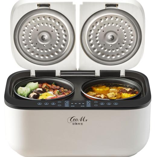 【双胆电饭煲3—4人家用】一锅两用多功能预约定时煲汤电饭锅 左右分区控制 单煮双煮随意切换 商品图4