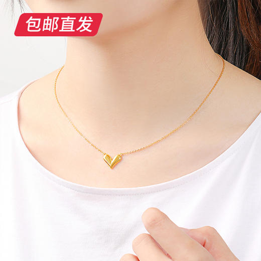 百利金-爱心项链 7.78g【包邮直发】 商品图4