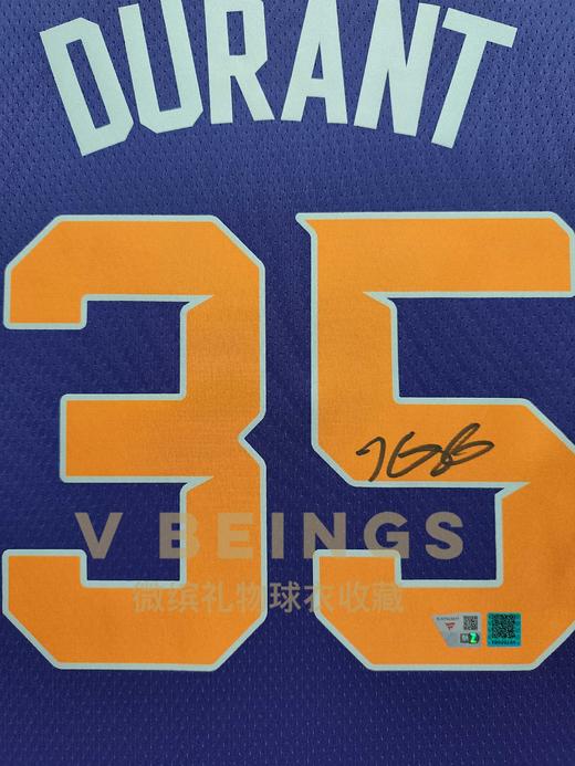 收藏系列 杜兰特 太阳队35号紫色 亲笔签名球衣 商品图2