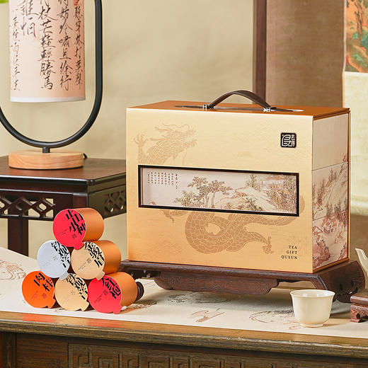 【金辉茶韵】 微信会员专享 送客户最佳 / 5大茗茶/特级金骏眉/ 肉桂/正山小种/大红袍/铁观音/茶叶礼盒 净含量240g 商品图3