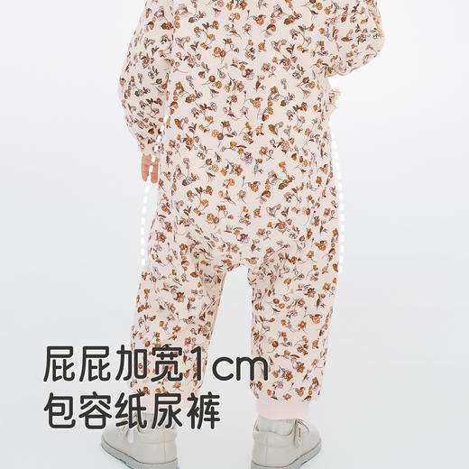 【商场同款】英氏新生婴儿连体衣秋季新款碎花女童哈衣爬服外出服 商品图2