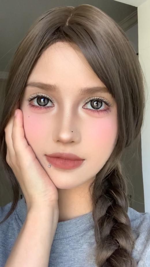 【中直径半年抛】HANCON-云端漫步 棕-大直径美瞳-14.2mm【半年抛 0-800度 无525/575】 商品图5