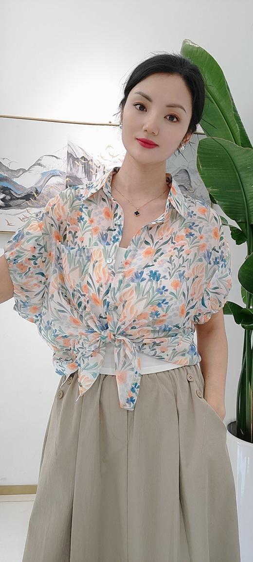 58J559韩版天丝印花短袖，均码 商品图2