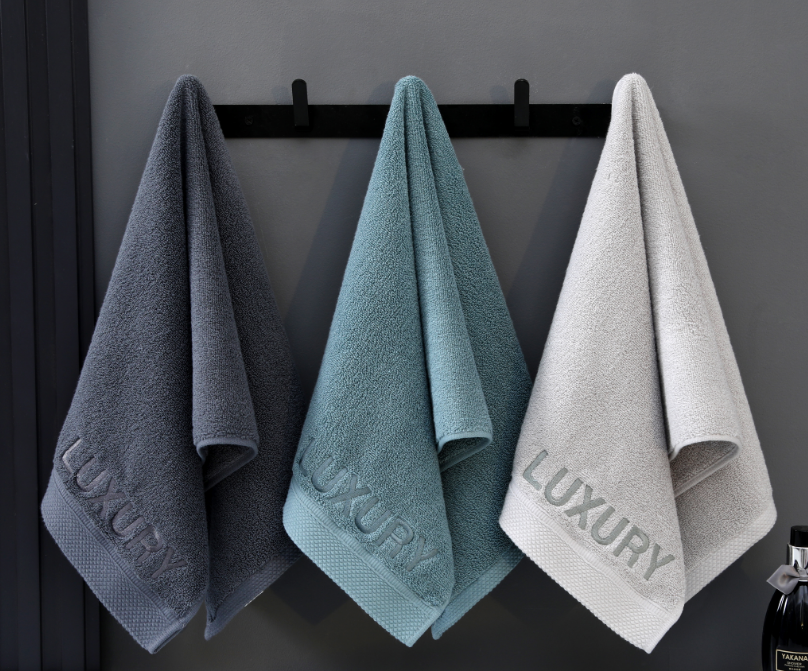 【2条装】自然醒纯棉素色毛巾家用洗脸成人加厚全棉柔软吸水洗澡大浴巾WDF