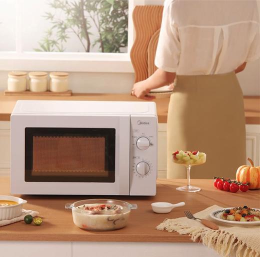 【美的微波炉】五档机械快捷微波炉 20L家用转盘加热机械旋钮操控 商品图0