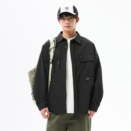 gxgjeans【爆款】户外工装风衬衫男25热卖舒适百搭潮流休闲衬衫外套男K&C 商品图3