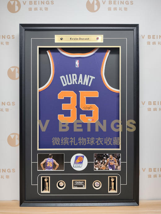 收藏系列 杜兰特 太阳队35号紫色 亲笔签名球衣 商品图1