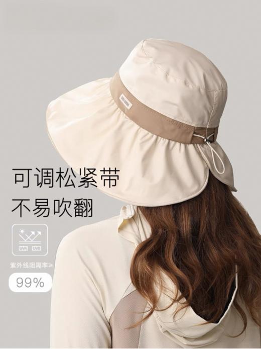 🌊海边度假搭档【日式环绕防晒渔夫帽 】防晒+颜值双王牌❗一压即折塞进包侧🎒松紧不勒头🔥日光下自动开启「小脸滤镜」💻 某宝同款💰118❌咱团只需💰29.9到手 商品图4