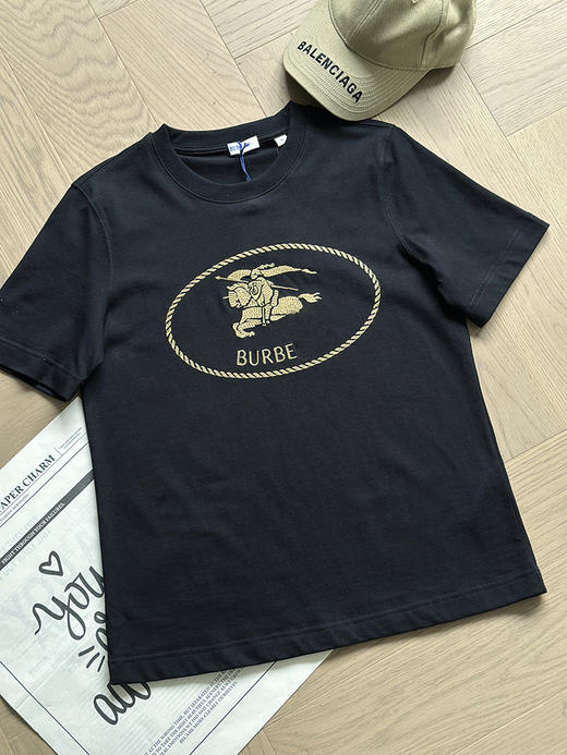 现货 THS-限时 女士 B家 骑士徽标印章款圆领T恤 3色 BH2605 商品图5