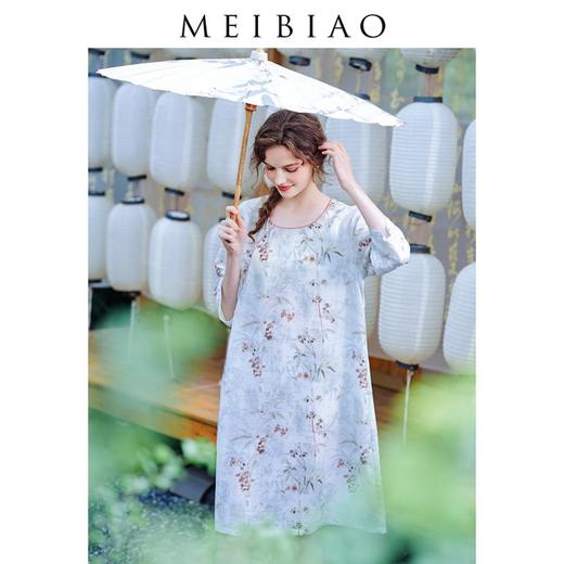 3楼 美标新中式国风睡裙睡衣女莱塞尔春夏可外穿家居服89266 商品图1