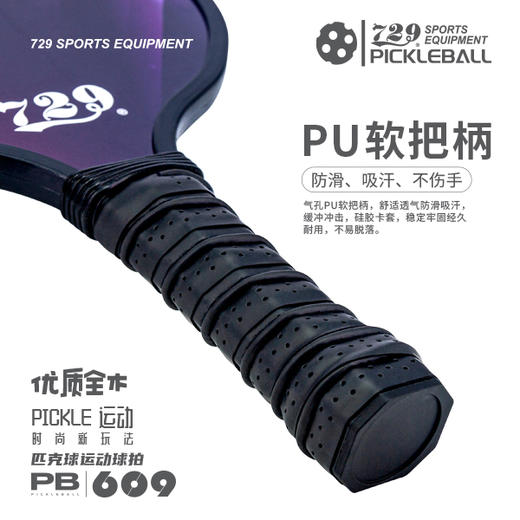 [2拍送4球] 友谊729 匹克球609型五层杨木底板耐打耐磨专业匹克球拍大童成人室内外通用套装 商品图5