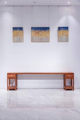 红桥红  家具严选  缅甸花梨(大果紫檀）  【302艾克款一块玉架几案】