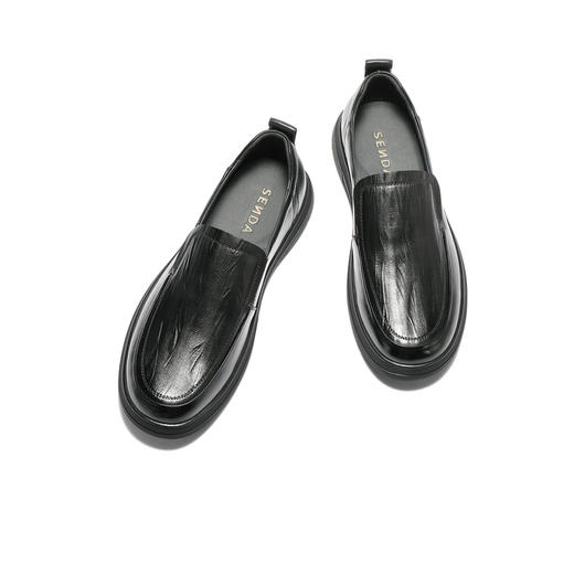 【云粉节】BF楼 森达休闲皮鞋2025秋季新款简约舒适一脚蹬休闲鞋1YT02吊牌价999活动价399 商品图1