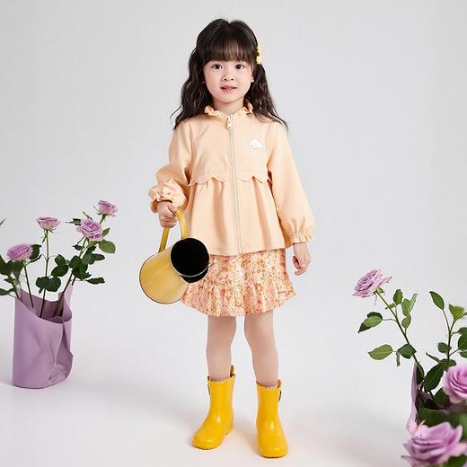 笛莎Deesha 童装女童外套2025秋新款女童木耳边小羊头绣标正反穿外套 商品图2