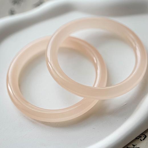 【立享：玛瑙耳钉】BAOGANDI宝梵迪 天然藕粉阿富汗玉手镯（配证书 礼盒包装） 商品图2